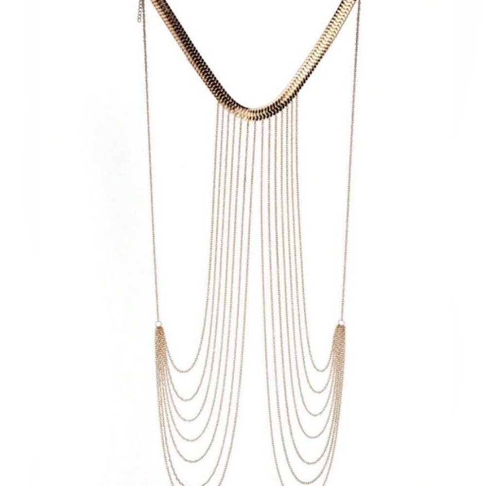 Women's Layered Body Chain - Picture 8 of 8